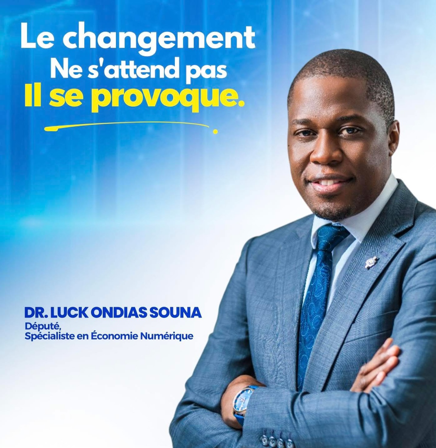 Luc Ondias avec les jeunes